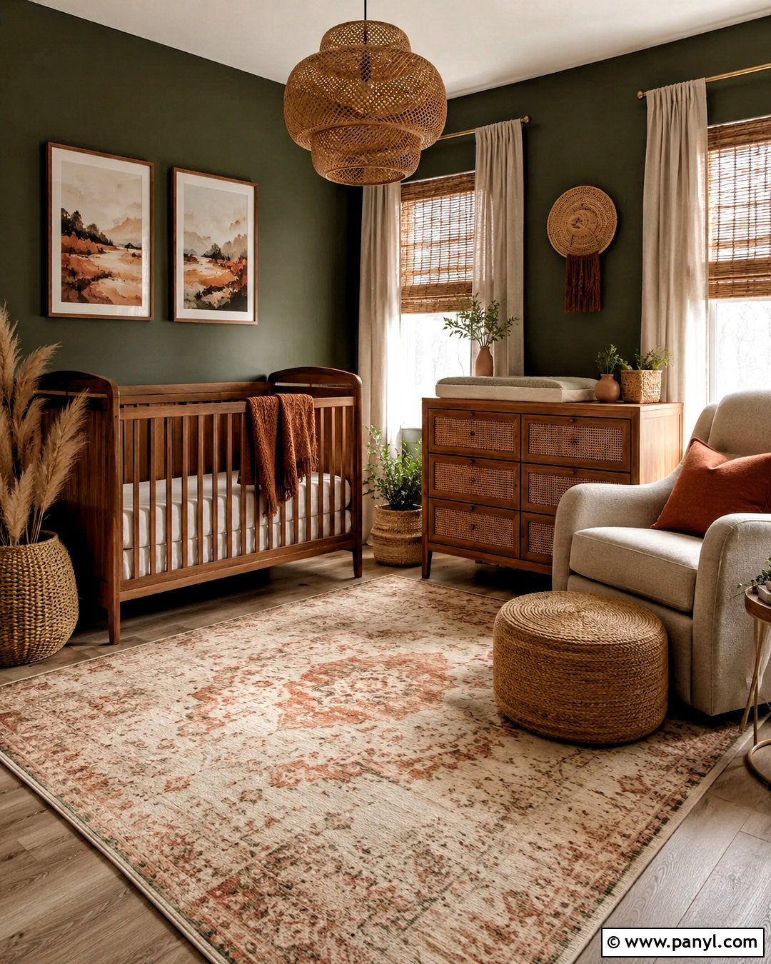 Dark Boho Nursery - 20 dark nursery ideas