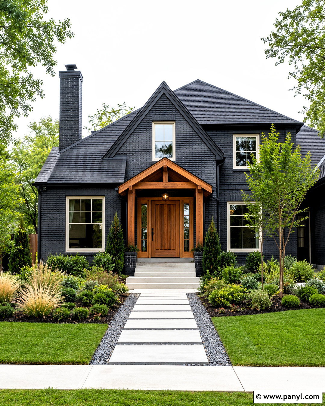 Dark Brick Exterior Wall - 20 dark brick wall ideas