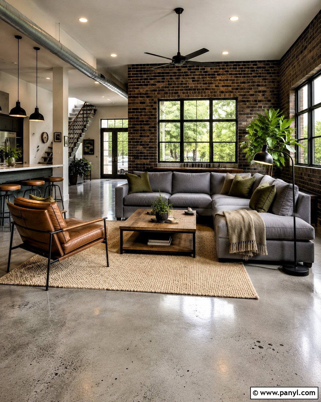 Dark Brick Industrial Wall - 20 dark brick wall ideas