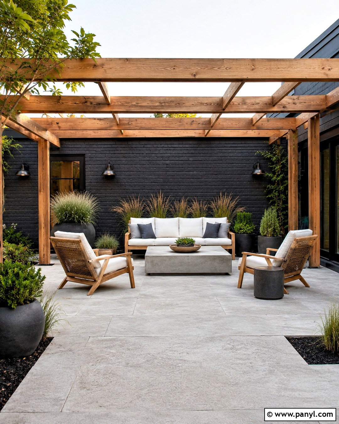 Dark Brick Patio Wall - 20 dark brick wall ideas