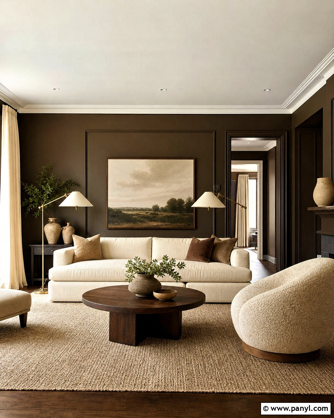 Dark Brown And Cream Living Room - 20 dark brown interior design ideas