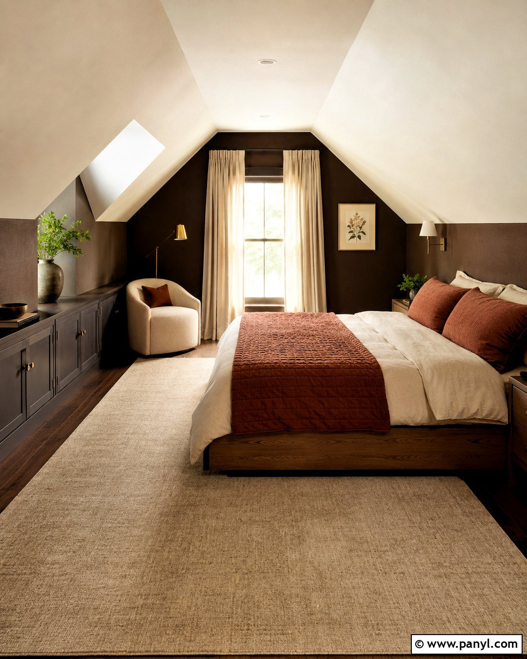 Dark Brown Attic Room - 20 dark brown room aesthetic ideas