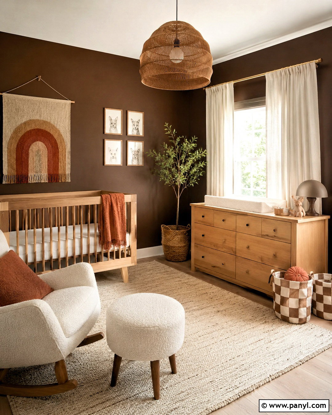 Dark Brown Baby Room - 20 dark baby room ideas
