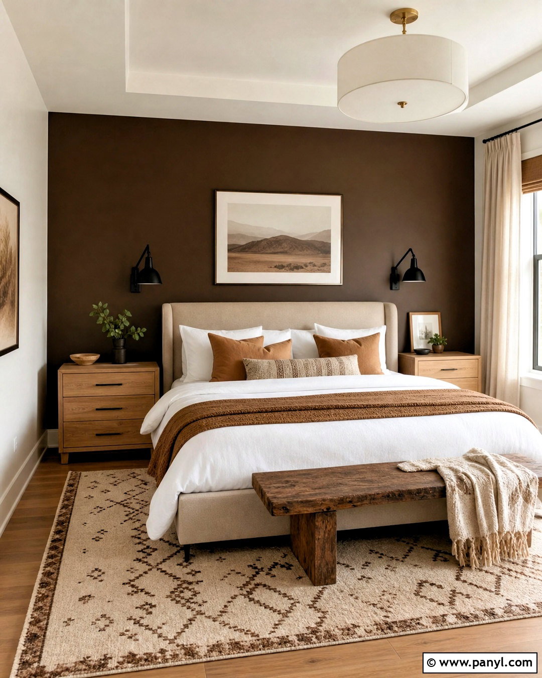 Dark Brown Bedroom Accent Wall - 20 dark brown bedroom walls
