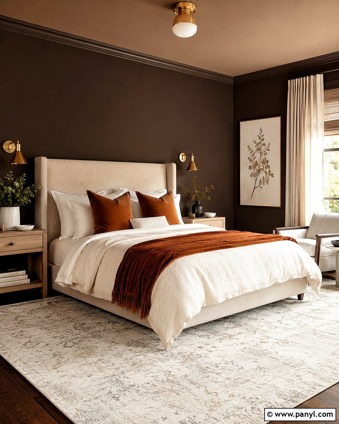 Dark Brown Bedroom Walls - 40 brown wall paint ideas