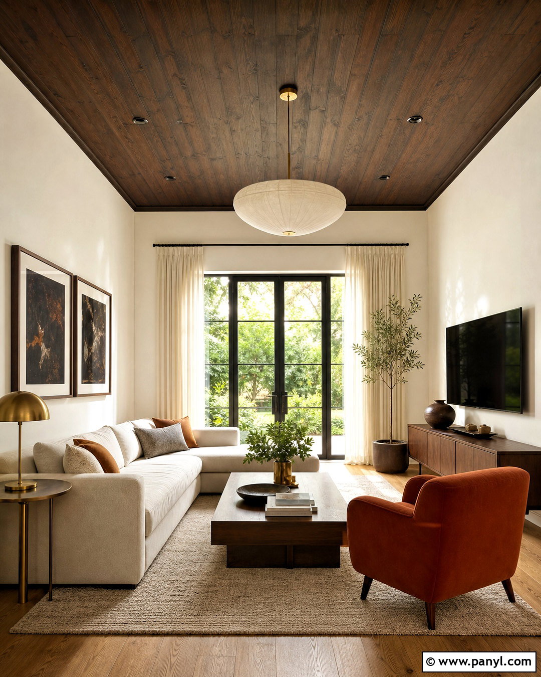 Dark Brown Ceiling Living Room - 20 dark brown interior design ideas