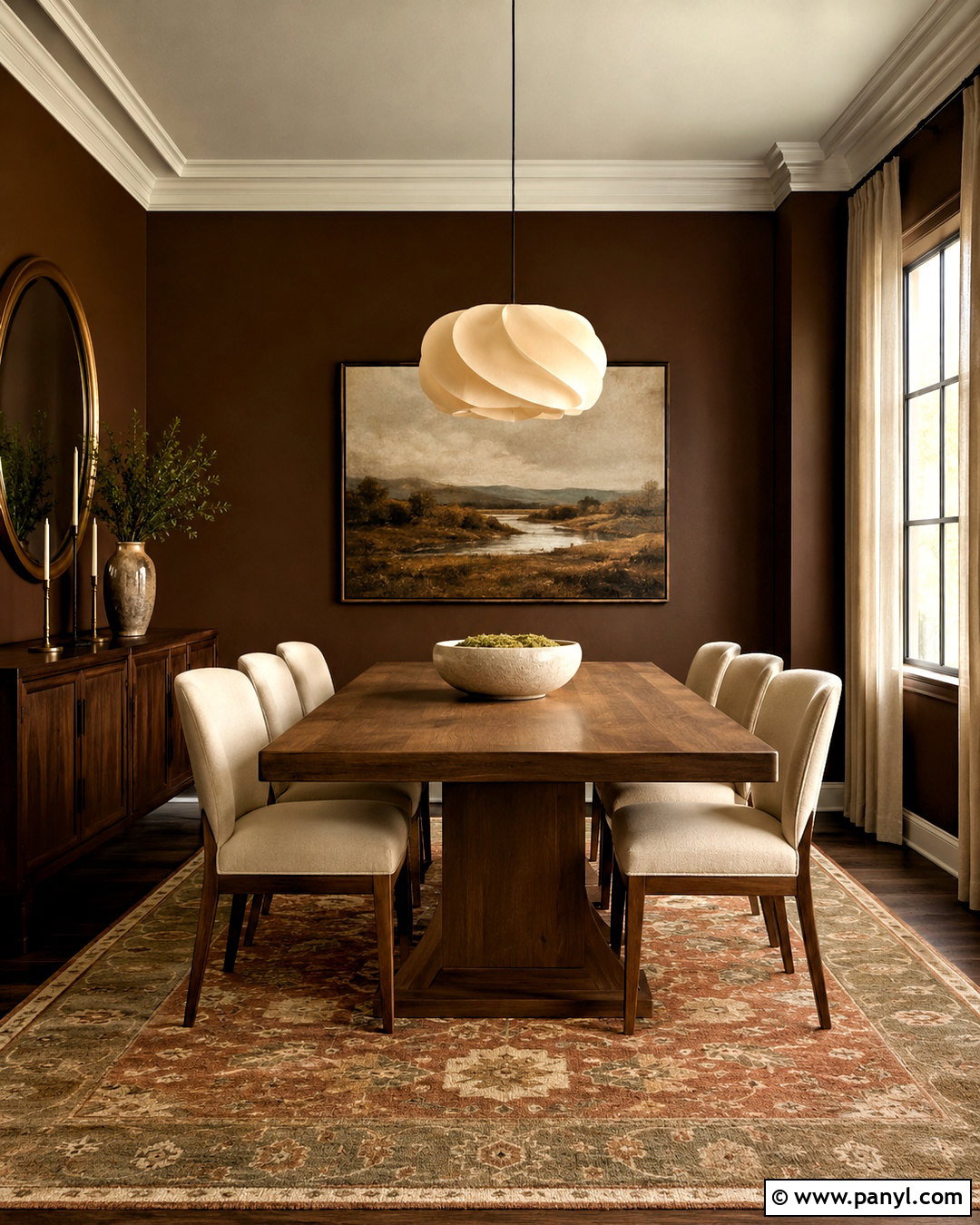 Dark Brown Dining Room - 20 dark brown room aesthetic ideas