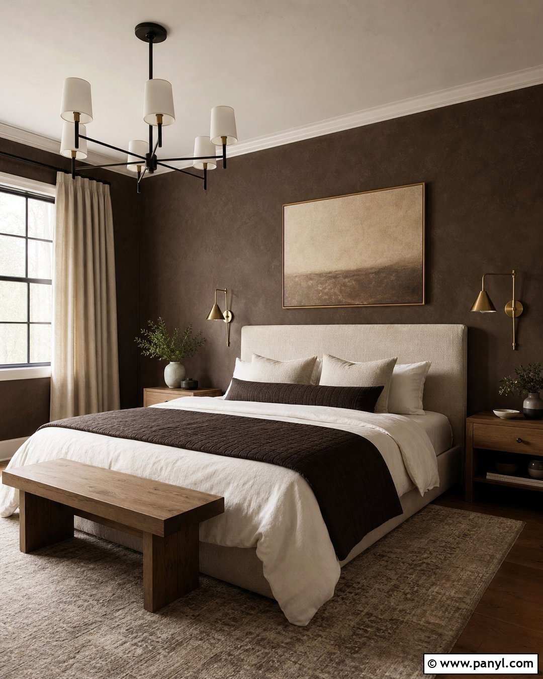 Dark Brown Limewash Bedroom - 25 Dark Brown Limewash Walls