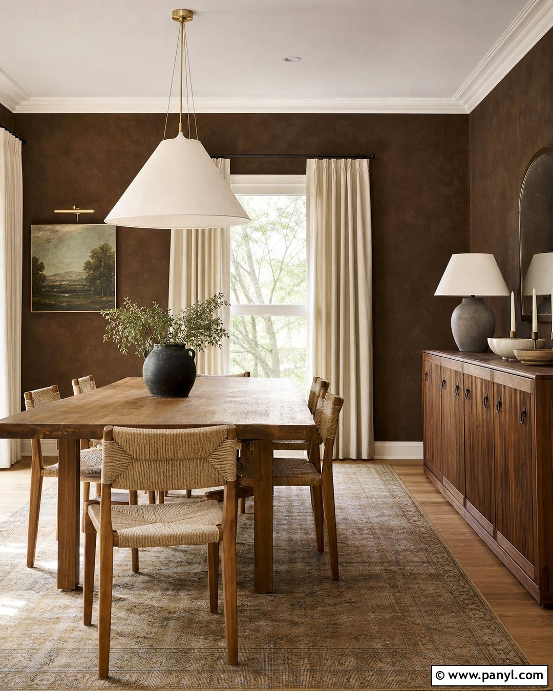 Dark Brown Limewash Dining Room - 25 Dark Brown Limewash Walls