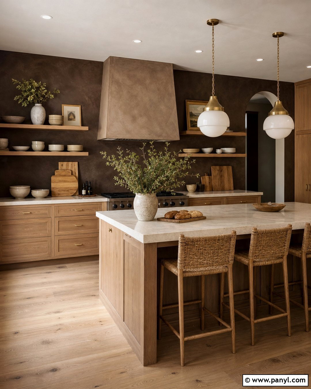Dark Brown Limewash Kitchen - 25 Dark Brown Limewash Walls