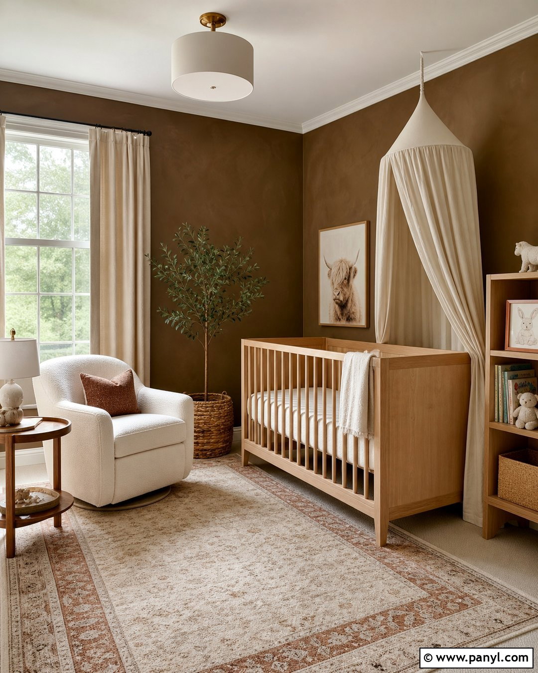 Dark Brown Limewash Nursery - 25 Dark Brown Limewash Walls