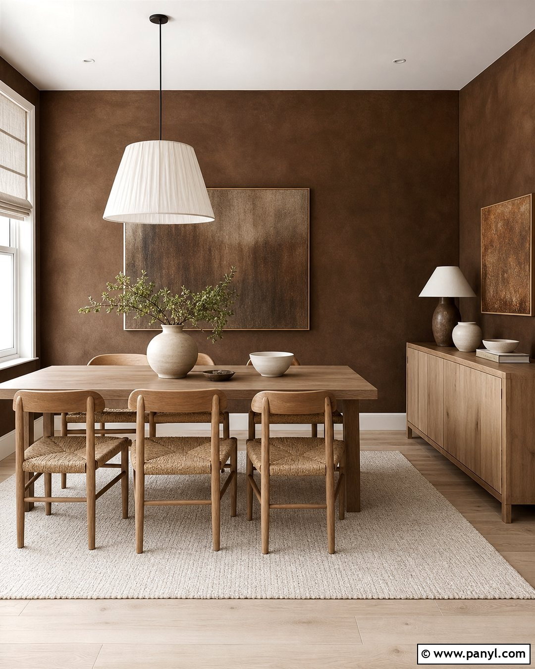 25 Dark Brown Limewash Walls: Earthy Texture for Cozy Homes