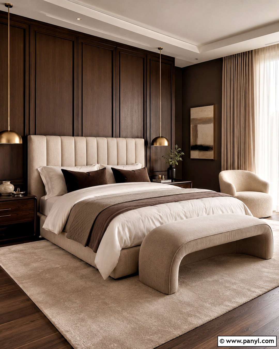 Dark Brown Luxury Bedroom - 20 dark brown room aesthetic ideas