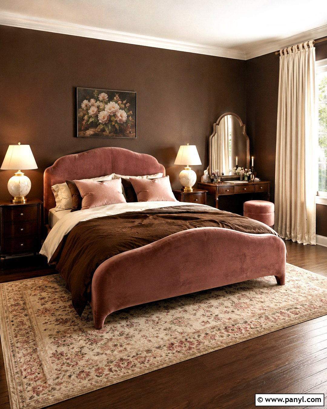 Dark Brown Romantic Bedroom - 20 dark brown room aesthetic ideas