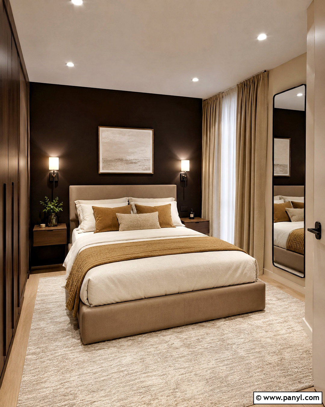 Dark Brown Small Bedroom - 20 dark brown room aesthetic ideas