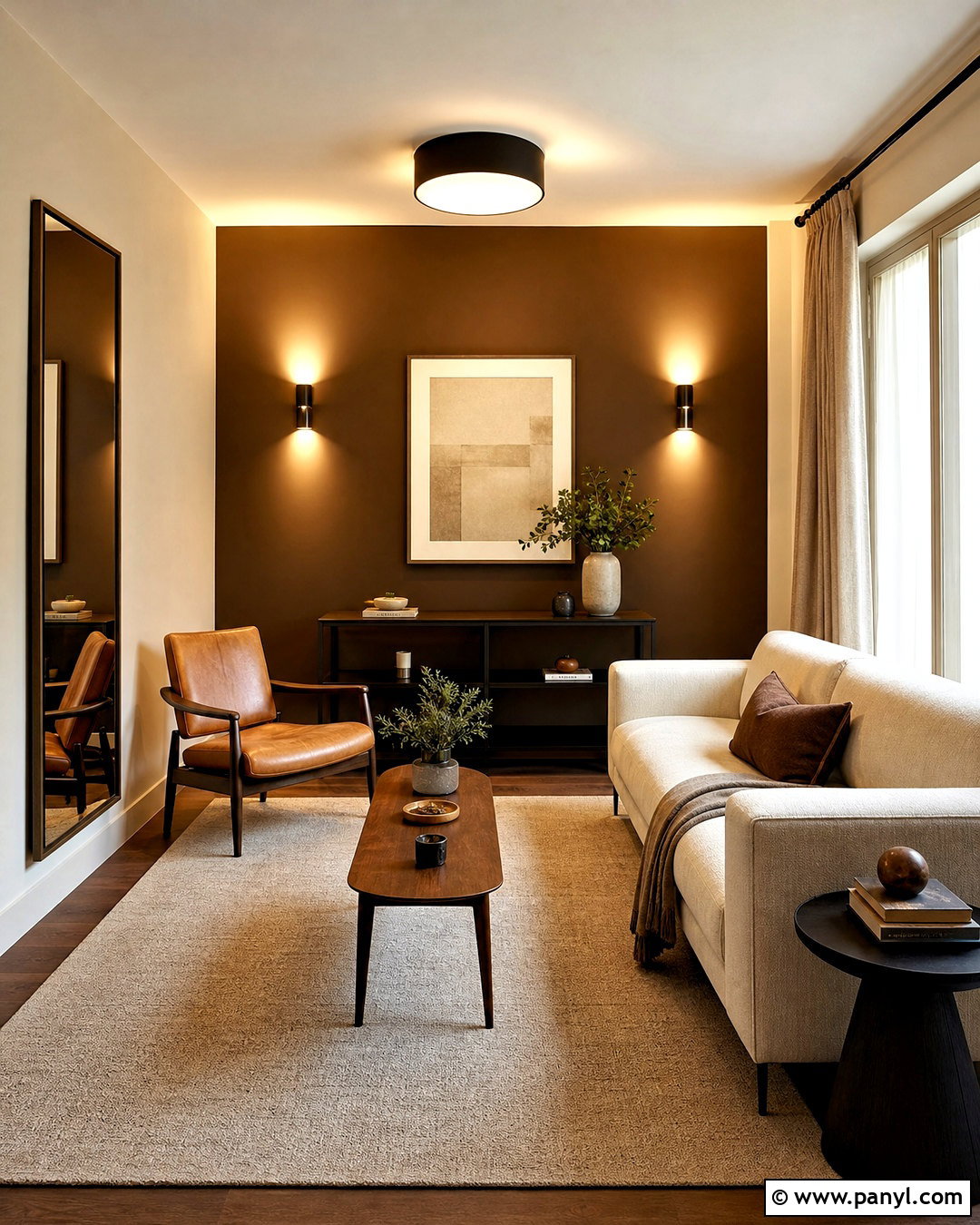 Dark Brown Small Living Room - 20 dark brown interior design ideas