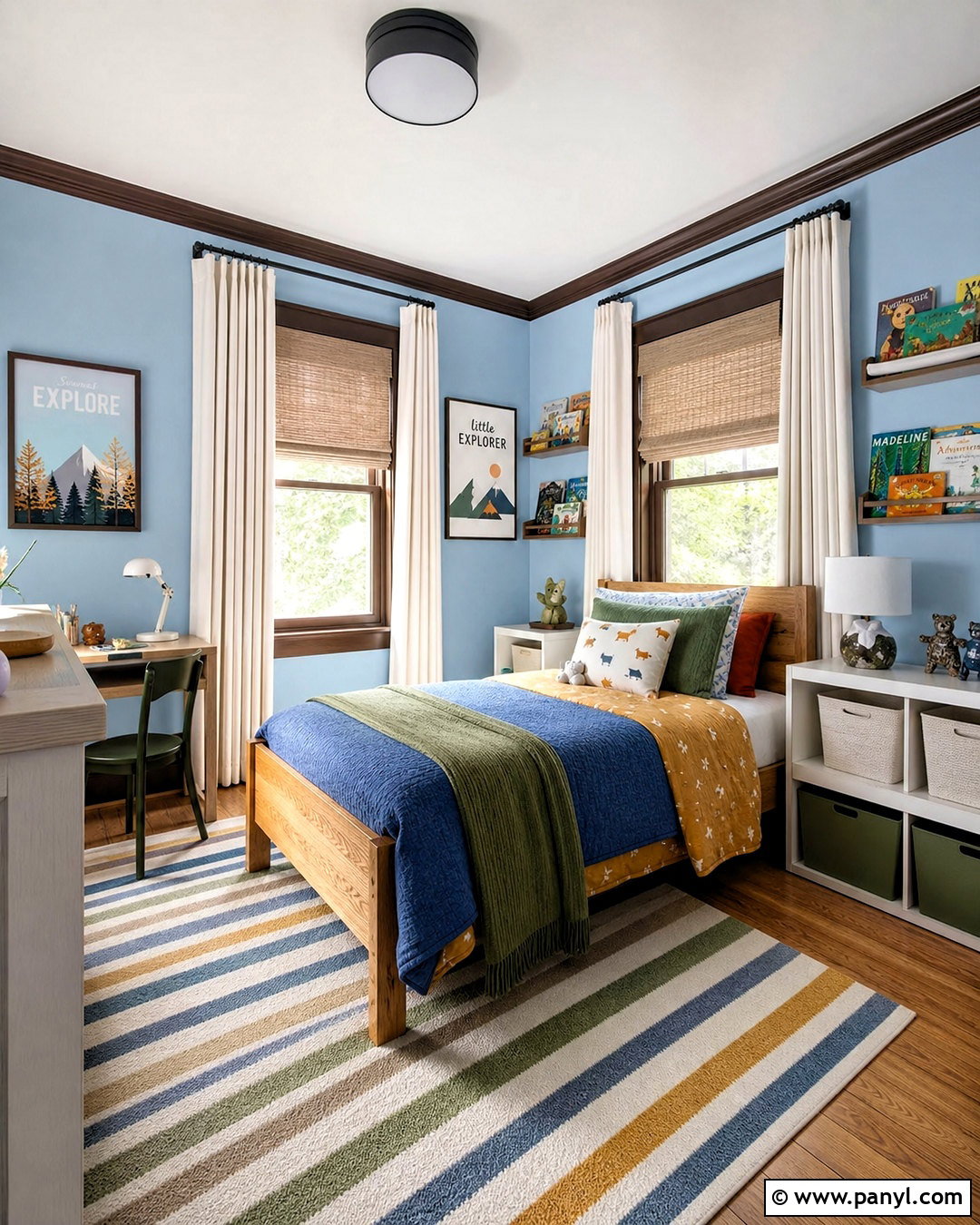 Dark Brown Trim Kids Bedroom - 20 dark brown trim interior ideas
