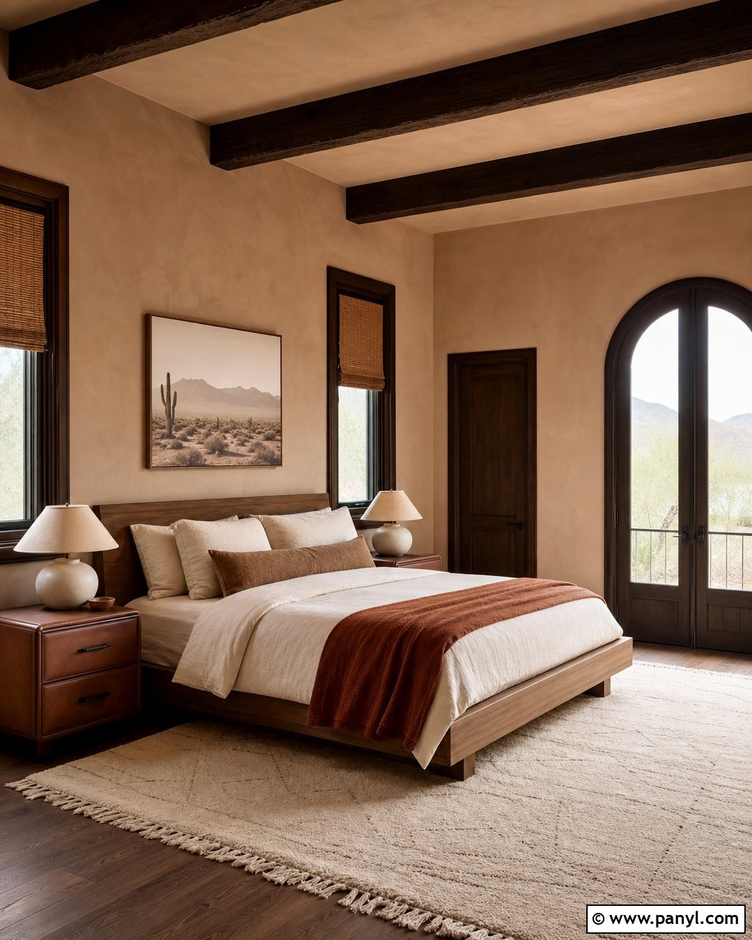 Dark Brown Trim With Pale Terracotta Walls - 45 darker trim lighter walls