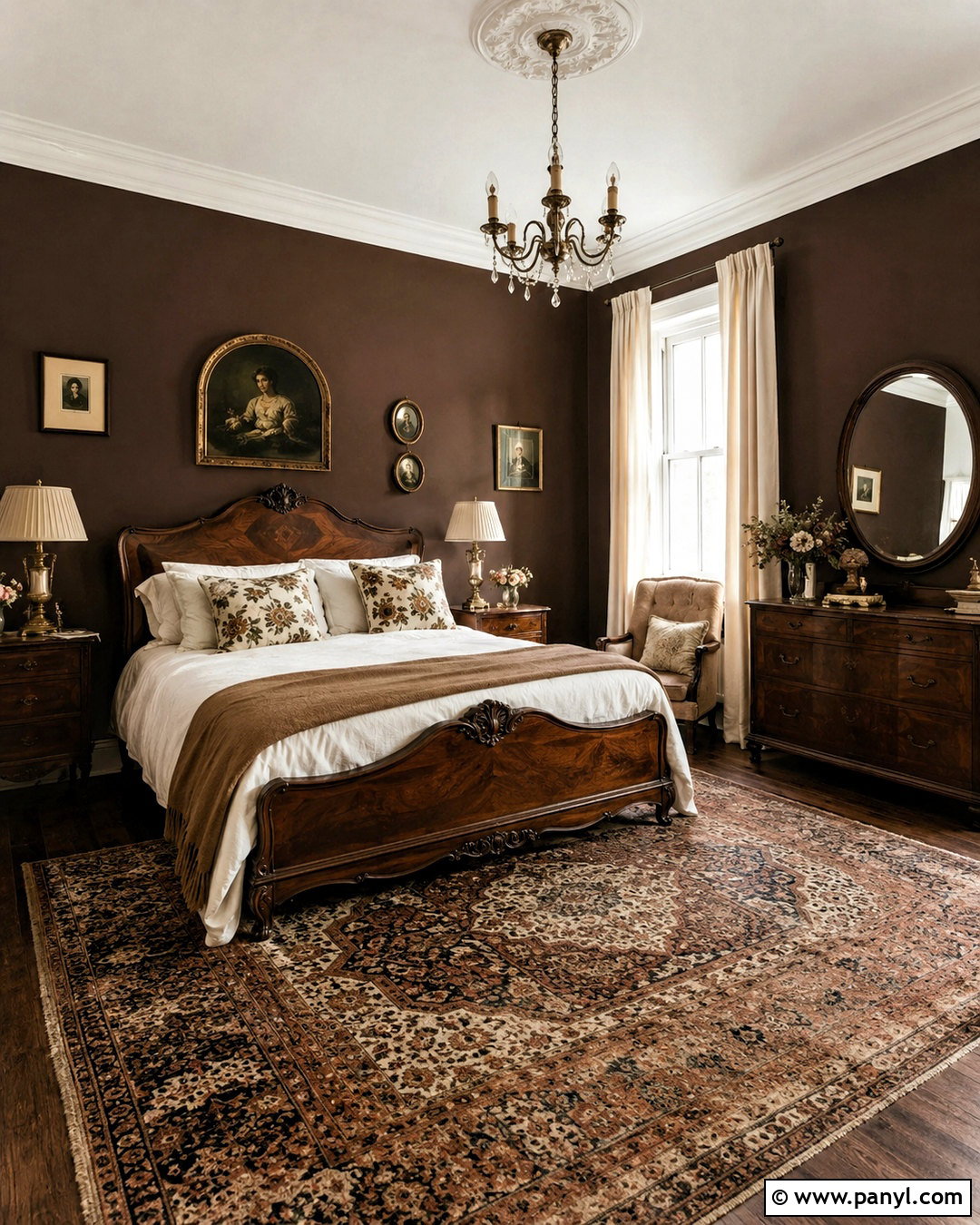 Dark Brown Vintage Bedroom - 20 brown aesthetic vintage ideas