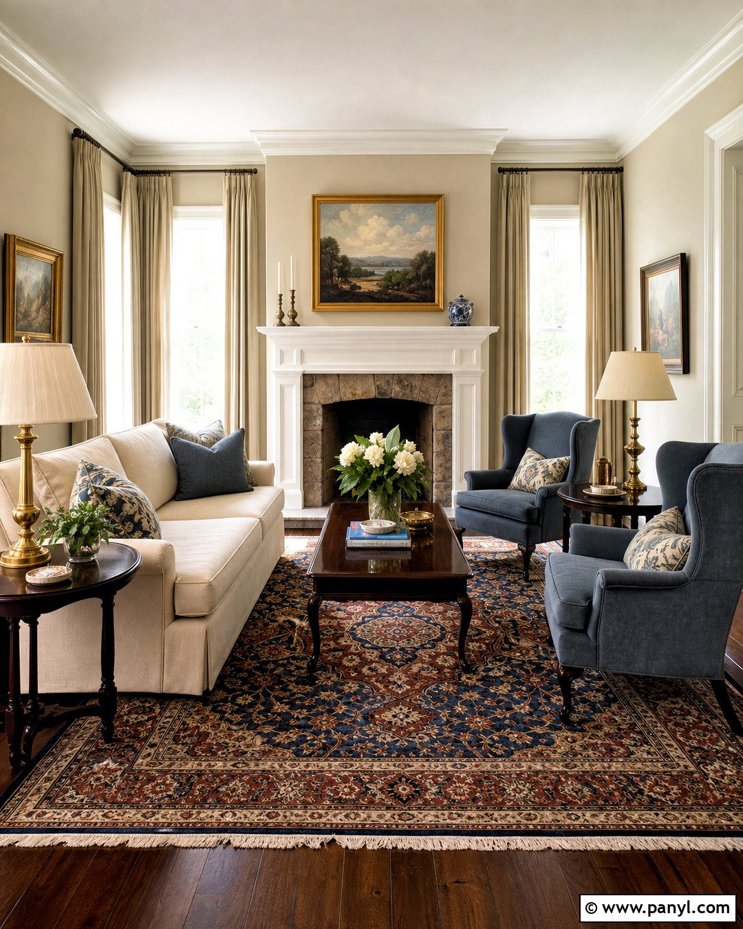 Dark Brown Wood Floors Traditional Living Room - 20 dark brown wood floors living rooms
