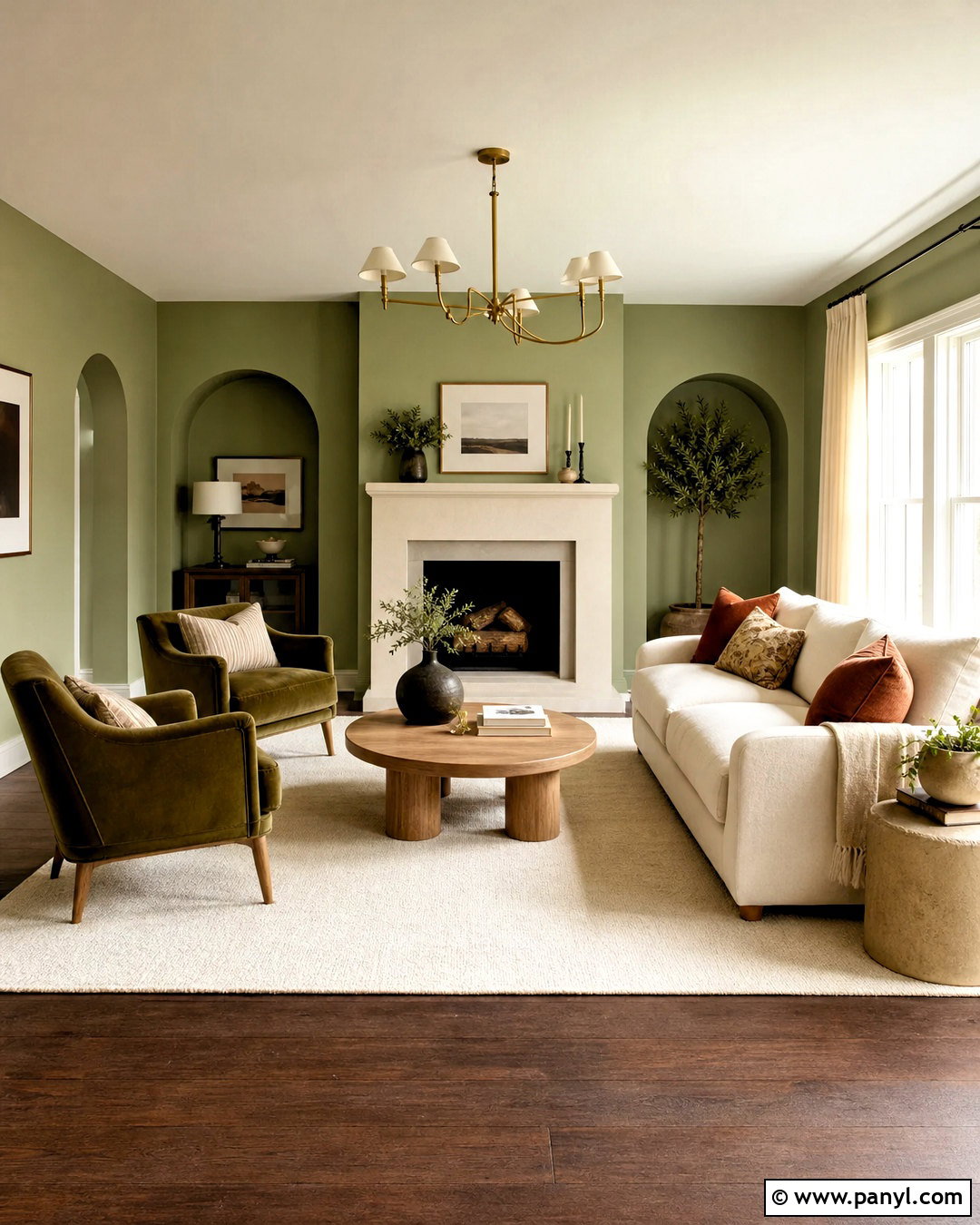 Dark Brown Wood Floors With Sage Green Walls - 20 dark brown wood floors living rooms