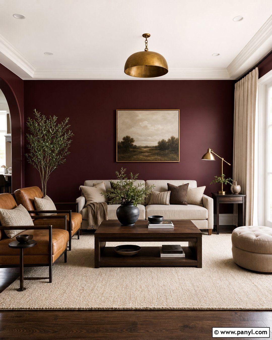 Dark Burgundy Accent Wall - 20 Burgundy Paint Colors Accent Walls