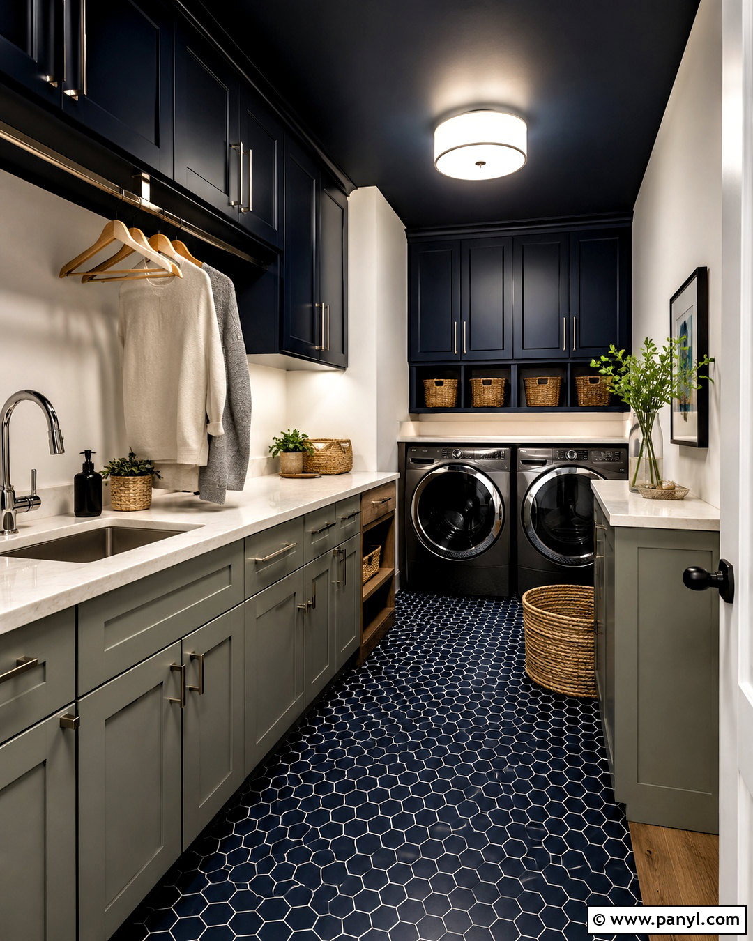 Dark Ceiling Laundry Room - 20 moody laundry room ideas