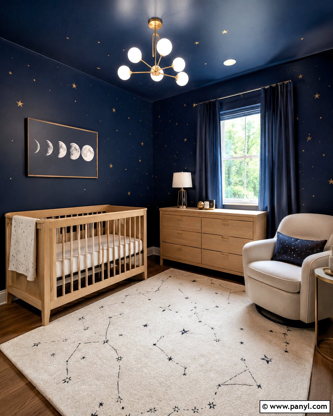 Dark Celestial Nursery - 20 dark nursery ideas
