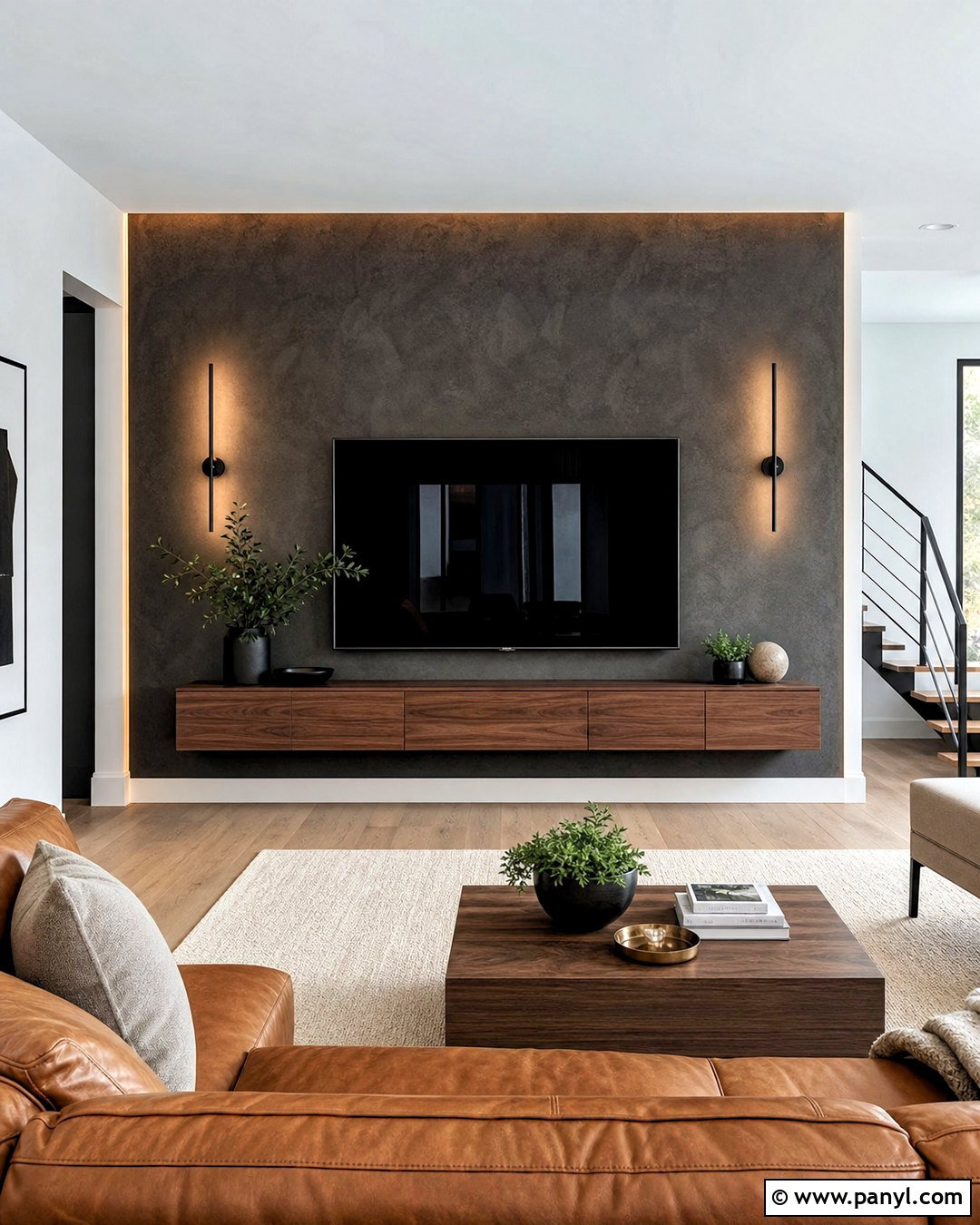 Dark Charcoal TV Wall Wallpaper - 20 tv wall wallpaper ideas