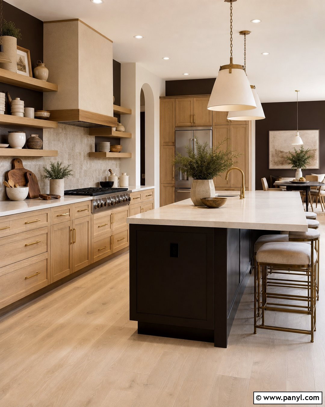 Dark Chocolate Brown Accent Wall - 20 Brown Paint For Kitchen Walls