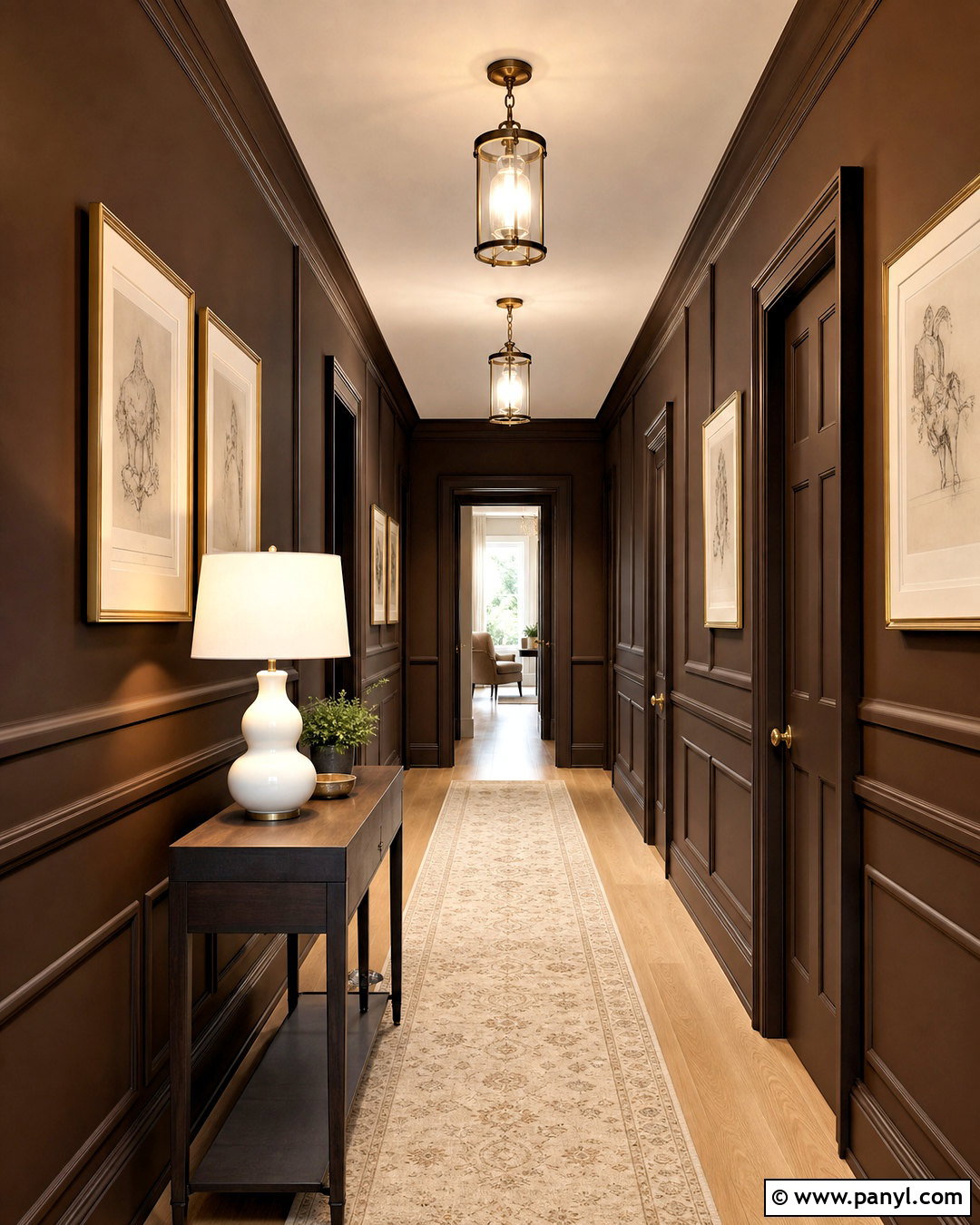 Dark Clove Hallway - 20 dark clove sherwin williams ideas