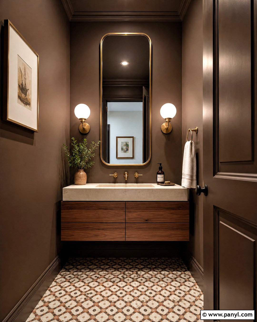 Dark Clove Powder Room - 20 dark clove sherwin williams ideas