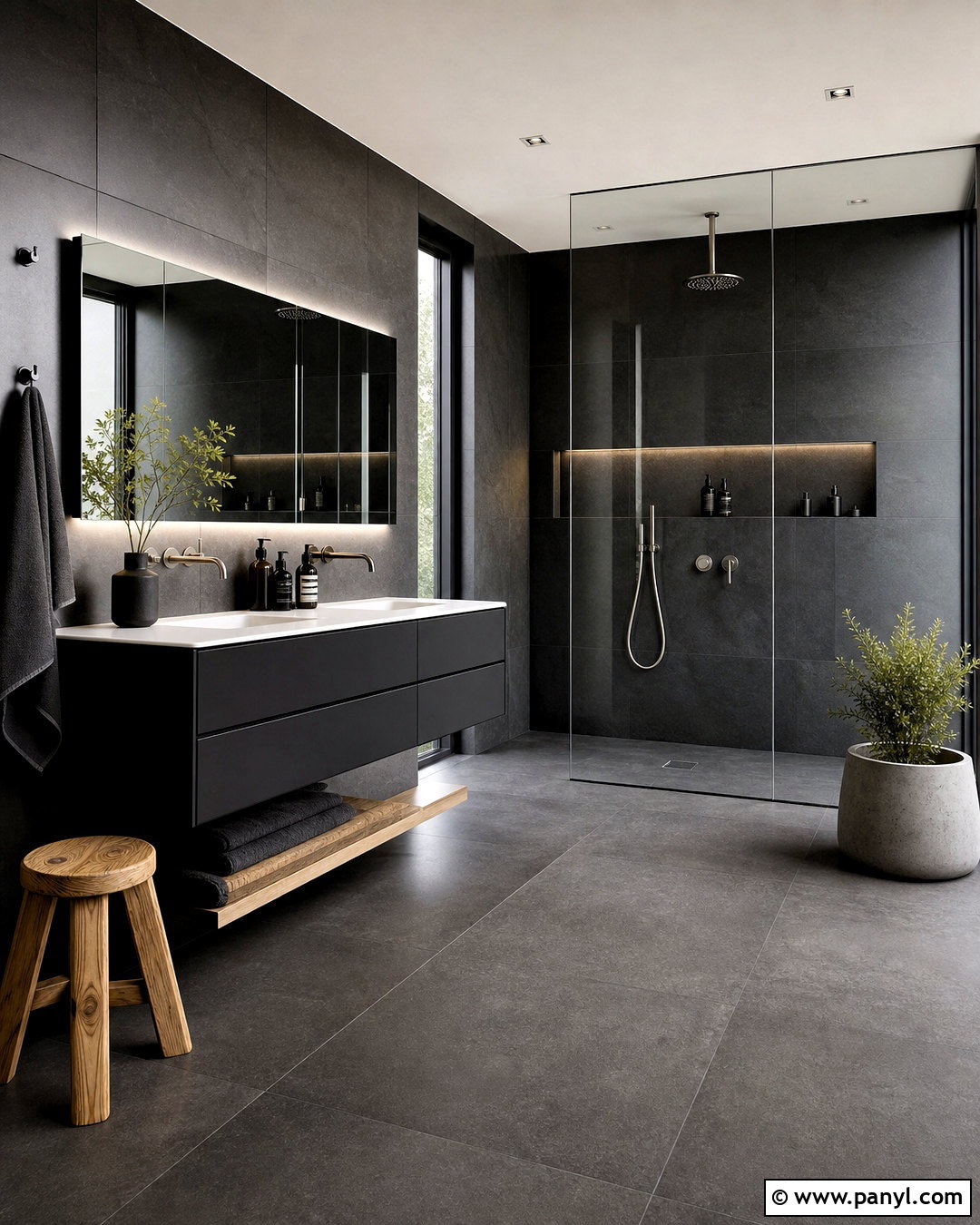 Dark Color Modern Bathroom - 20 dark color bathroom ideas
