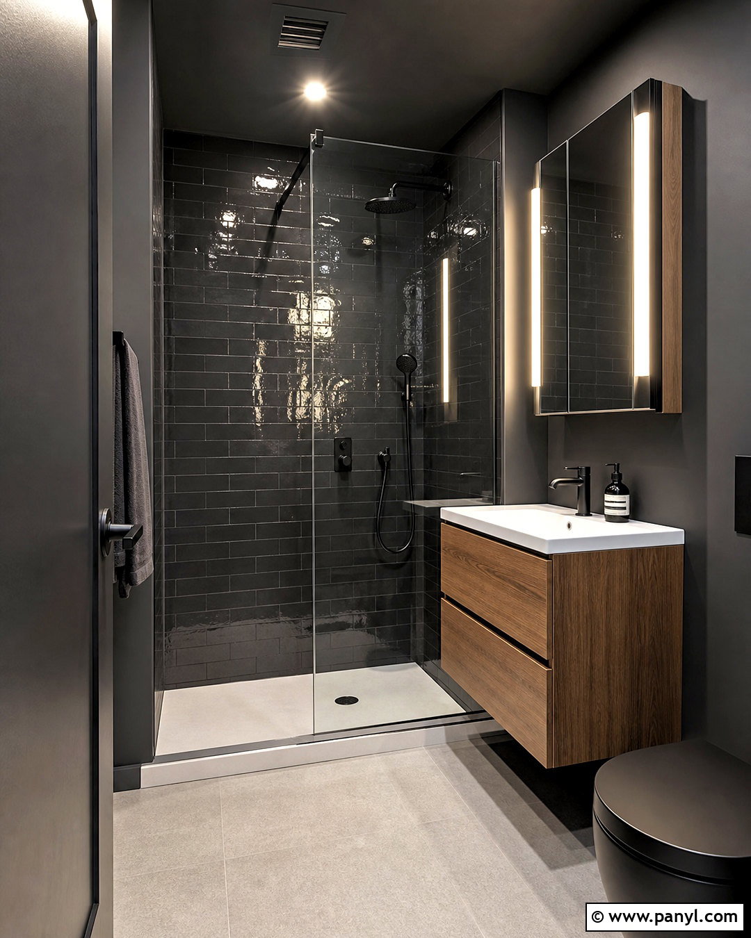 Dark Color Small Bathroom - 20 dark color bathroom ideas