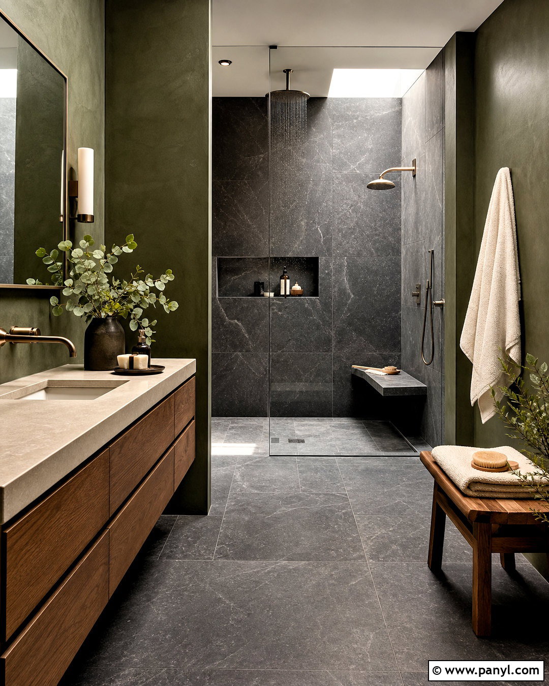 Dark Color Spa Bathroom - 20 dark color bathroom ideas