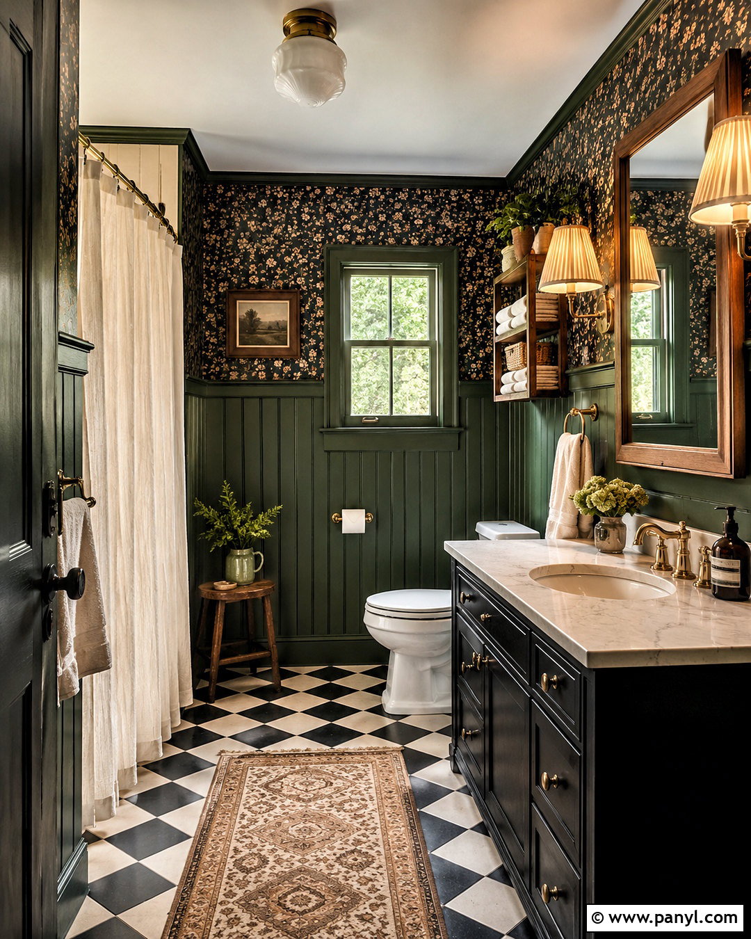 Dark Cottage Bathroom - 20 moody bathroom ideas