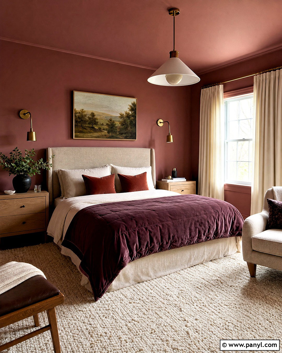 Dark Dusky Pink Bedroom - 20 dusky pink bedroom ideas