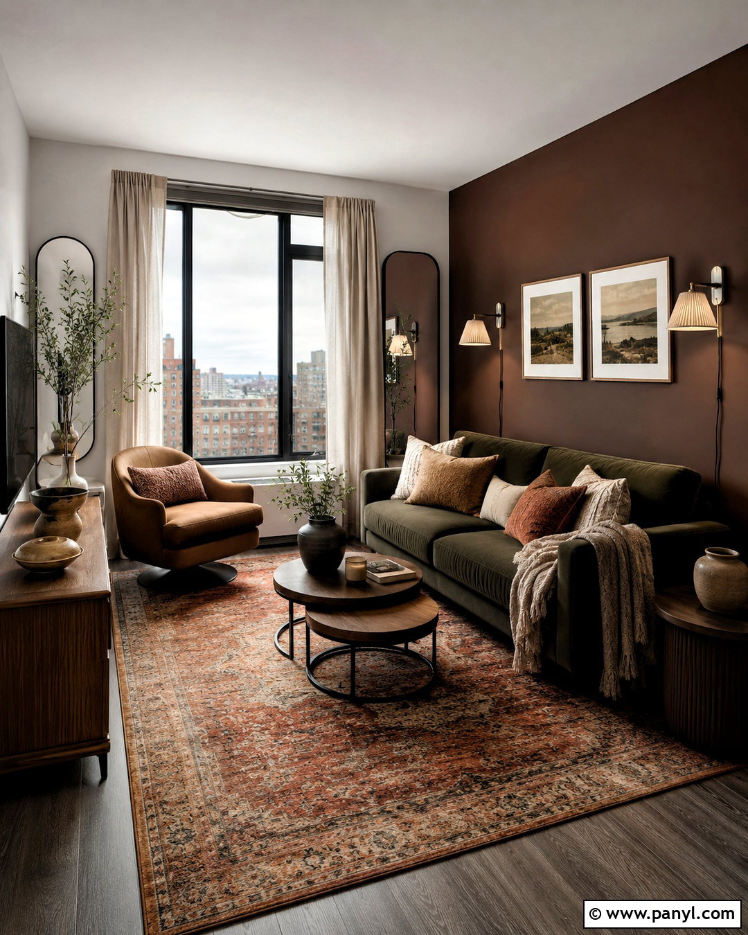 Dark Earthy Apartment Living Room - 20 dark earthy living room ideas