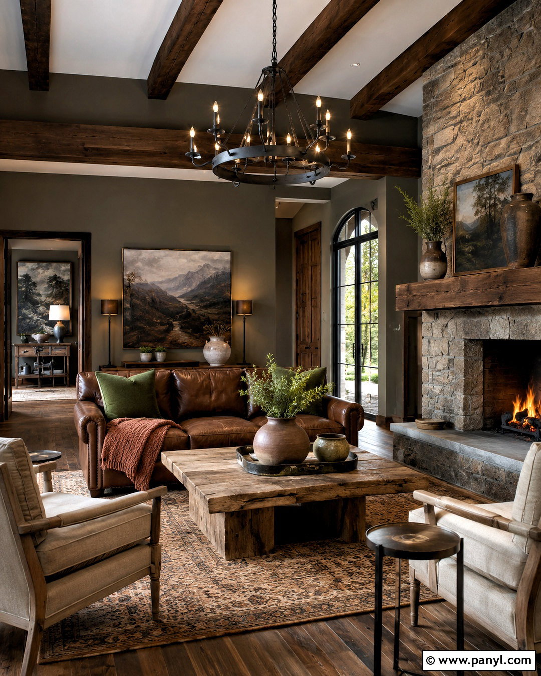 Dark Earthy Rustic Living Room - 20 dark earthy living room ideas