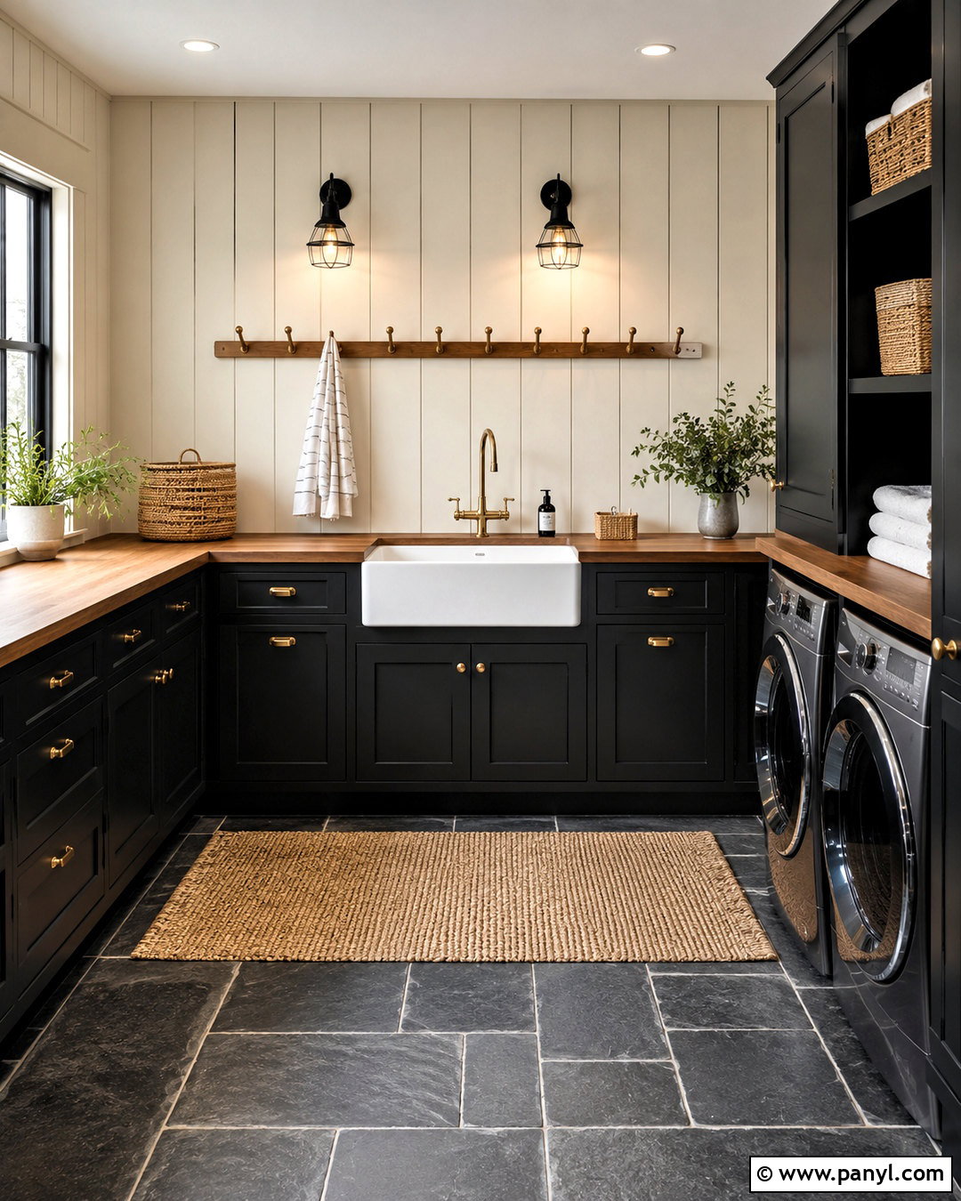 Dark Farmhouse Laundry Room - 20 dark laundry room ideas