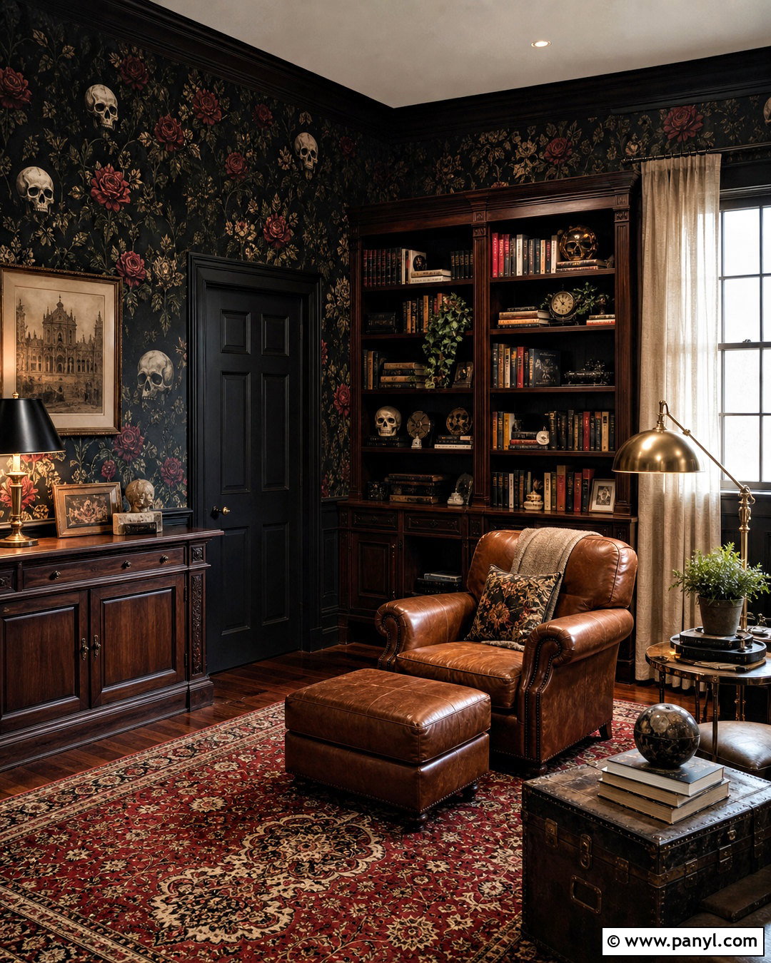 Dark Floral Skull And Rose Wallpaper Library - 20 skull and rose pattern wallpaper ideas