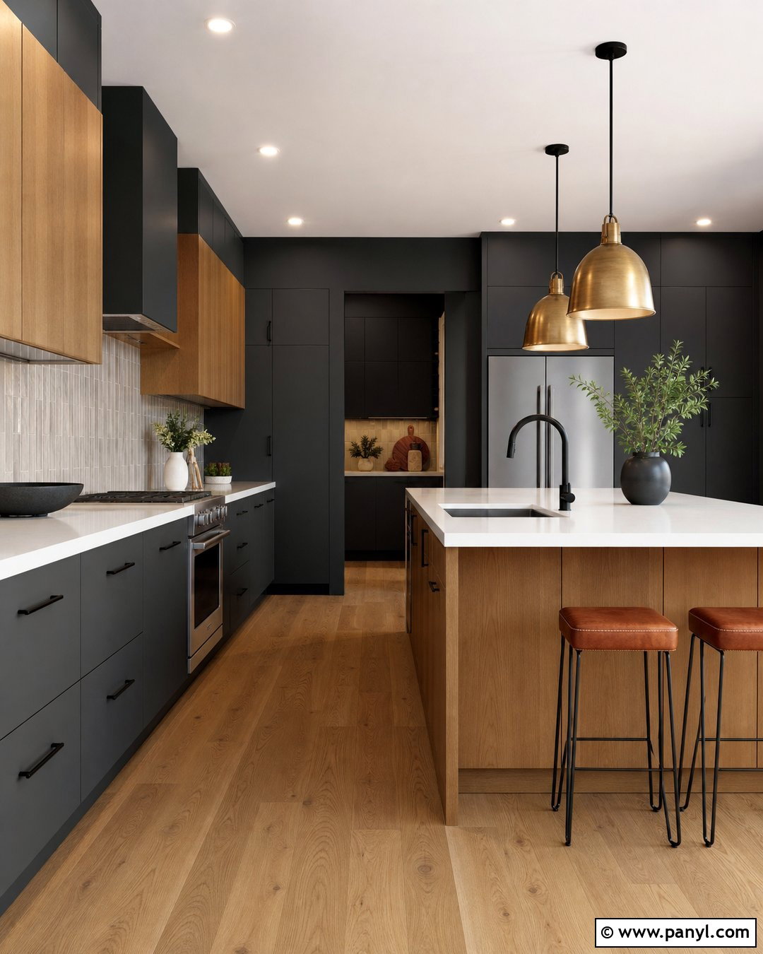Dark Graphite Gray Kitchen Walls - 35 dark wall colors