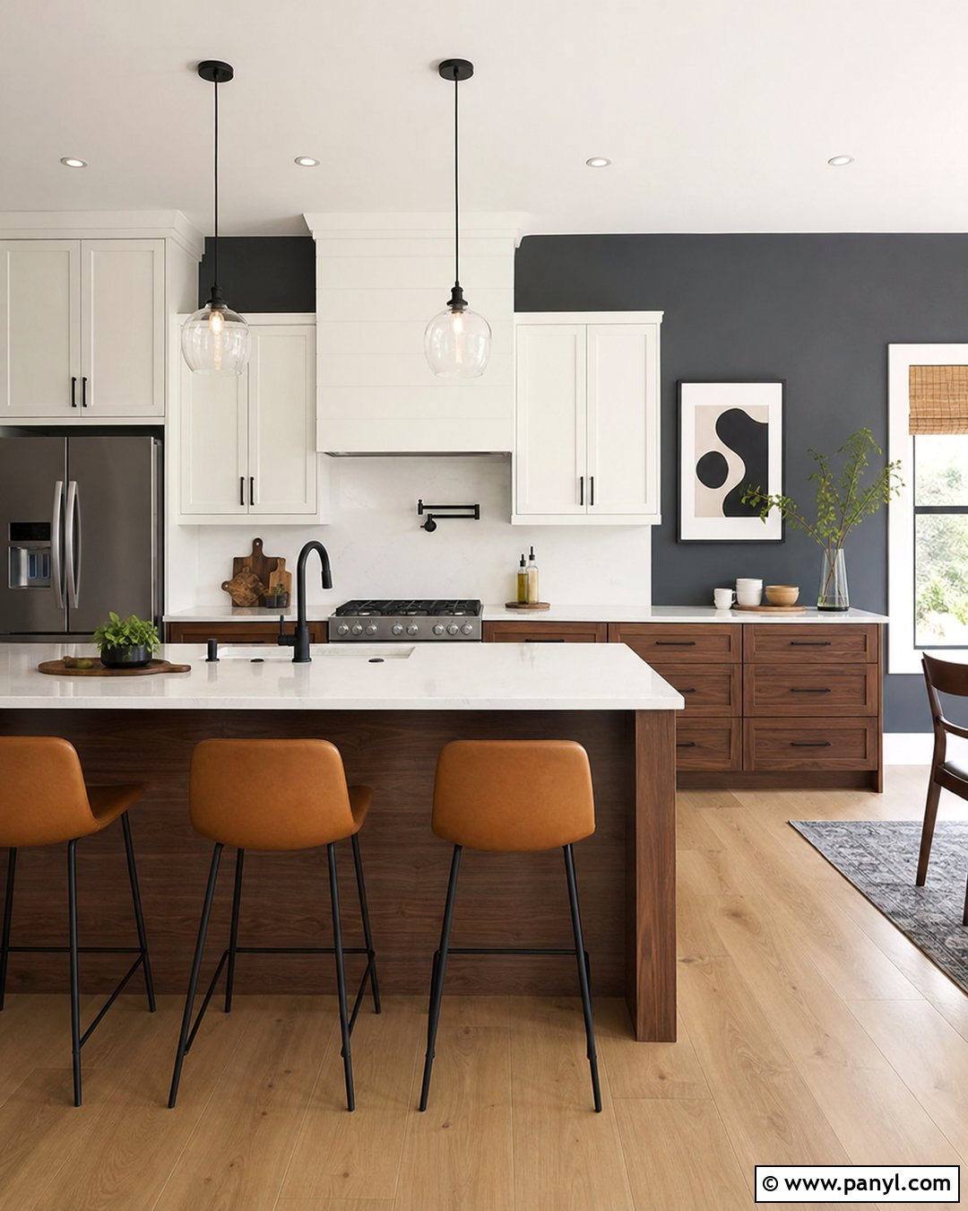 20 Modern Kitchen With Gray Accent Wall Ideas You’ll Love