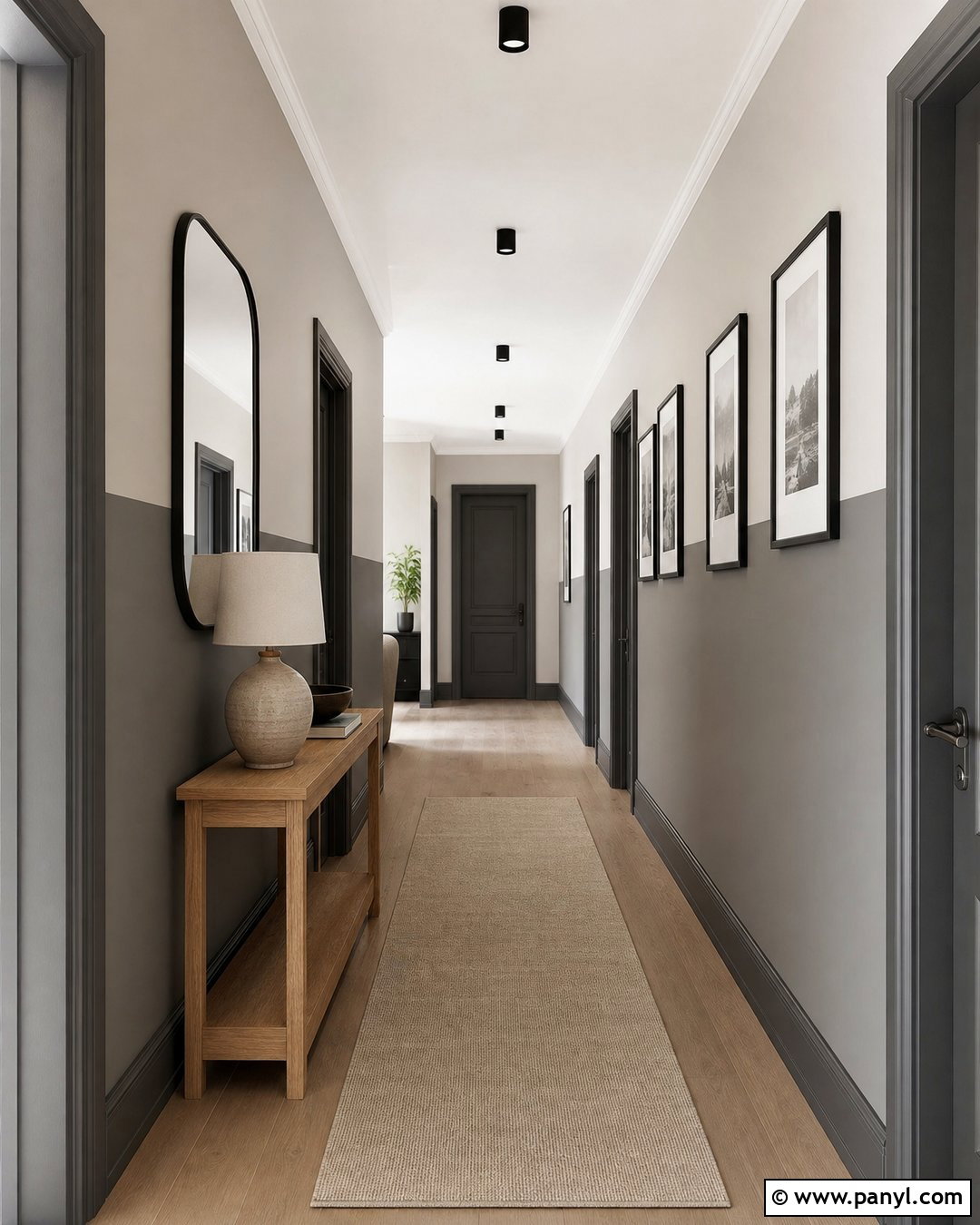 Dark Gray And Light Gray Half Painted Walls - 35 half and half painted walls