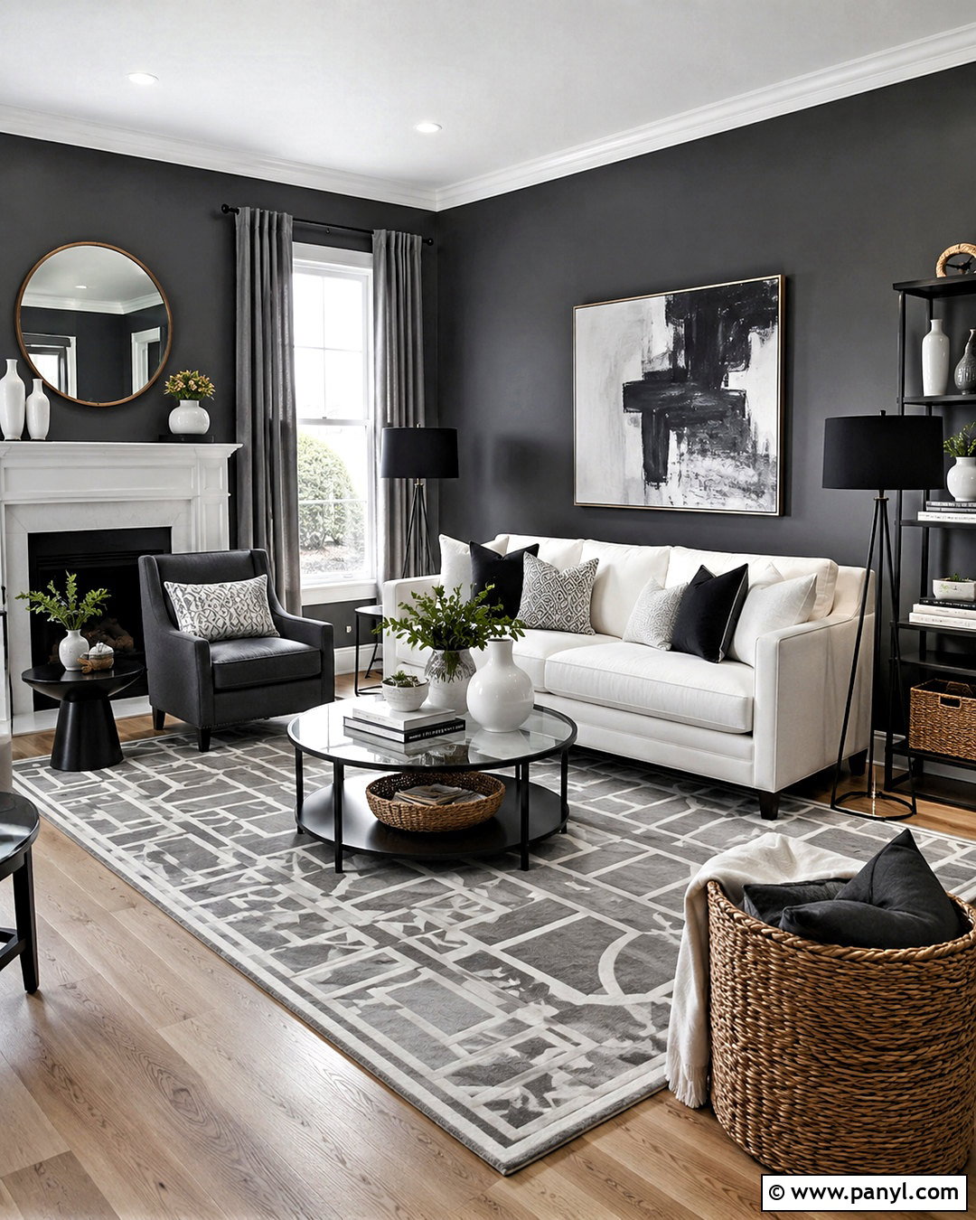 Dark Gray And White Living Room - 20 dark gray living room ideas