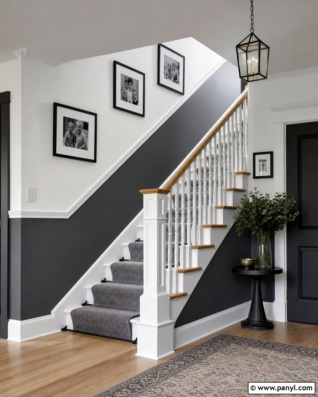 Dark Gray And White Two Tone Walls - 45 two tone walls