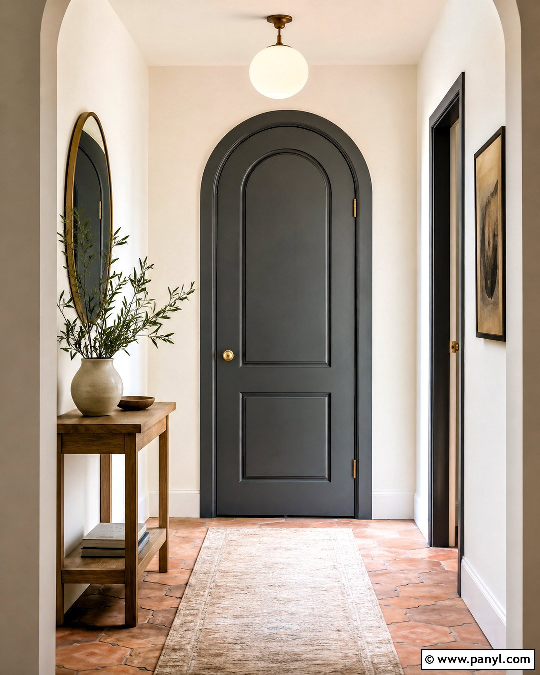 Dark Gray Arched Interior Doors - 20 dark gray doors interior ideas