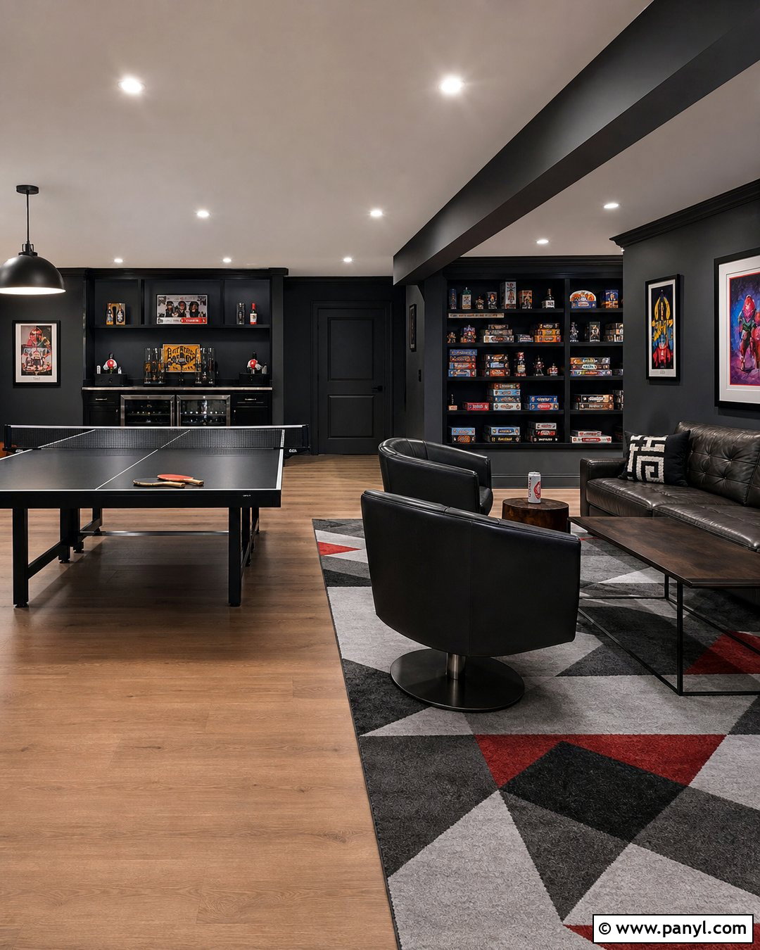 Dark Gray Basement Game Room - 20 dark gray basement walls