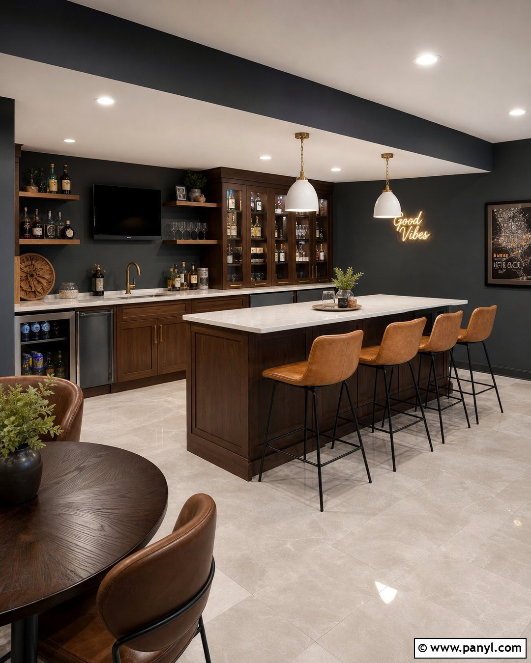 Dark Gray Basement Snack Bar - 20 dark gray basement walls