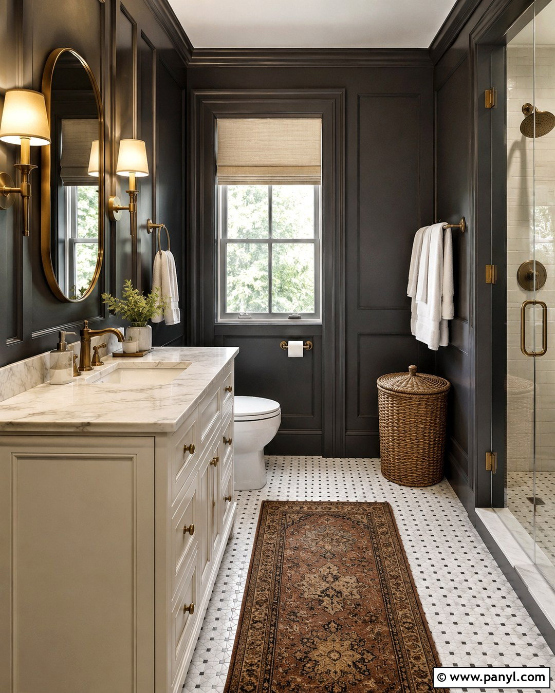 20 Dark Gray Walls Bathroom Ideas for a Spa-Like Retreat